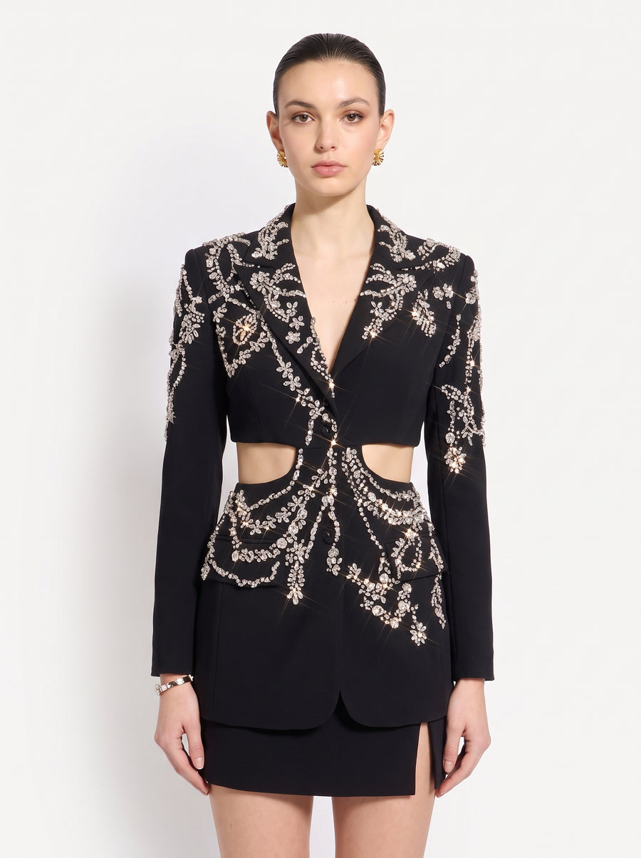 Noir Celeste Embroidered Suit