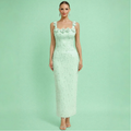 Isadora Rhinestone Beaded Sheath Gown — front view