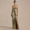 Juliette Large Sequined Strapless Ball Gown — front view