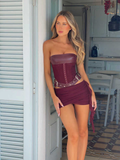 Violetta Asymmetric Bodycon Mini Dress — front view